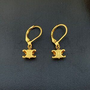 Celine Triomphe Drop Earrings